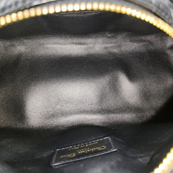 Diortravel Nomad Medium Cannage Calfskin Black