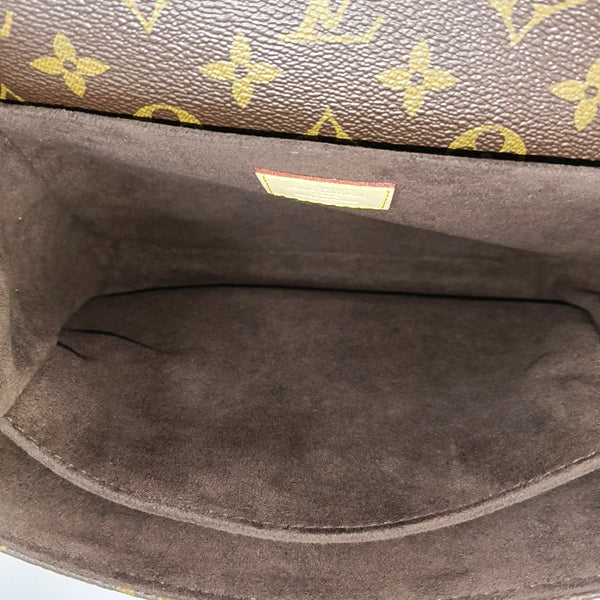 MÉTIS MM Monogram Coated Canvas Brown