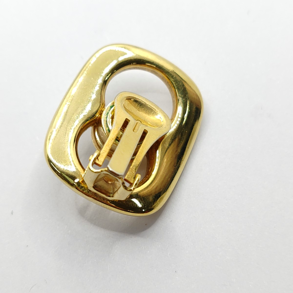 Metal Gold Clip On Earrings