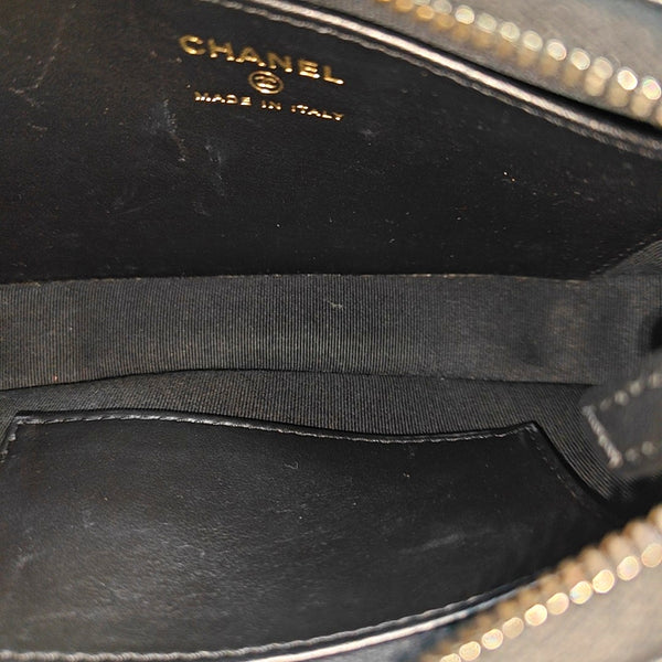 CHANEL 19 Small Quilted Calfskin Black