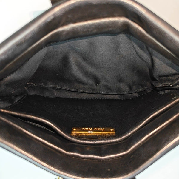 Quilted Lambskin Shoulder Bag Black