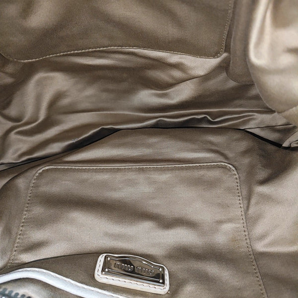 Avenue Quilted Lambskin White