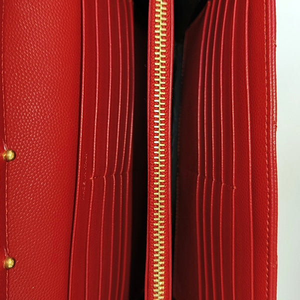 MONOGRAM Medium Chevron Calfskin Red