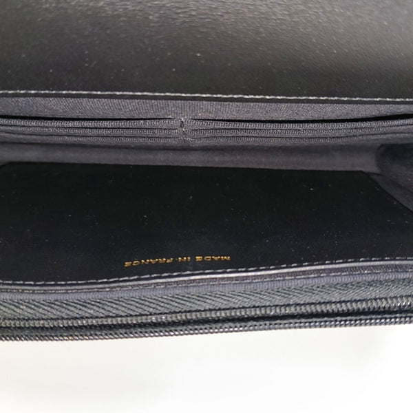 WOC Quilted Calfskin Black