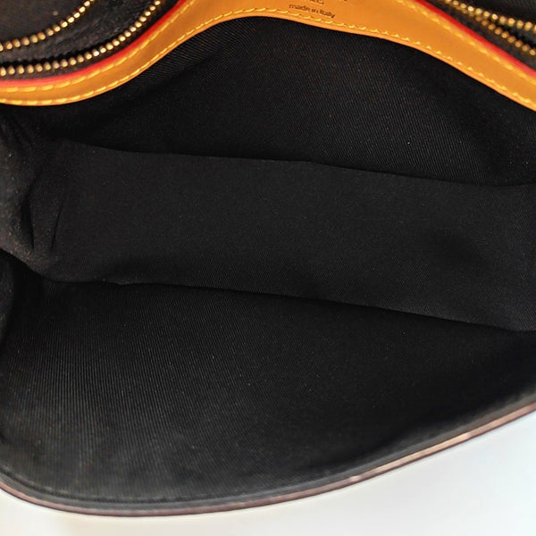 DIANE Monogram Coated Canvas Brown