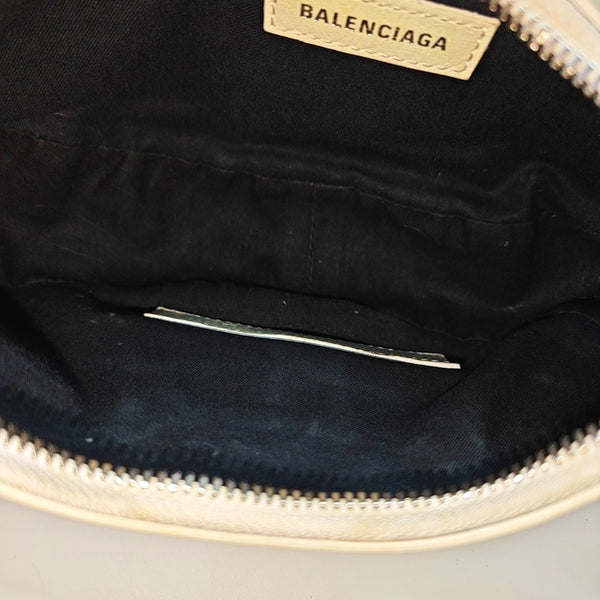 Le Cagole Small Lambskin White