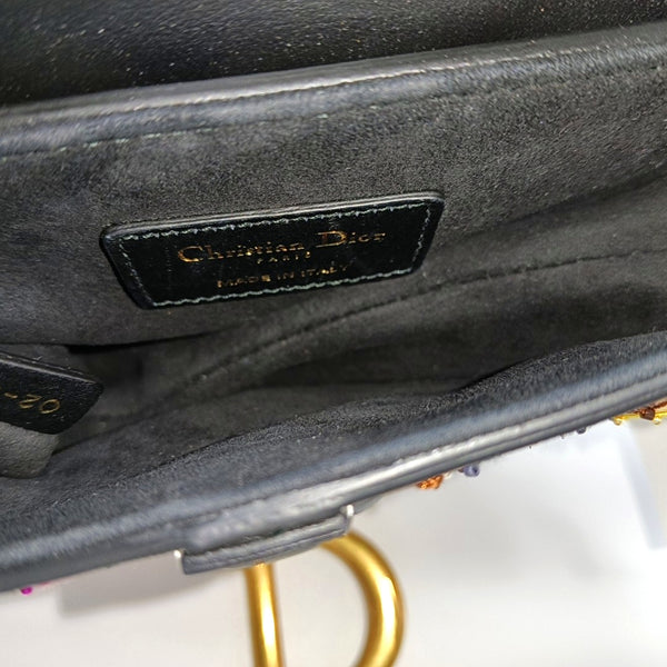 Saddle Mini Calfskin Multicolor