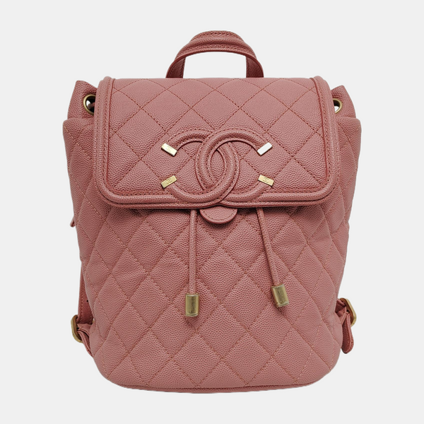 FILIGREE Quilted Grained Calfskin Pink