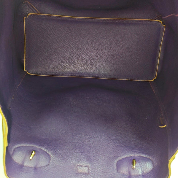 Suede Top Handle Bag Beige