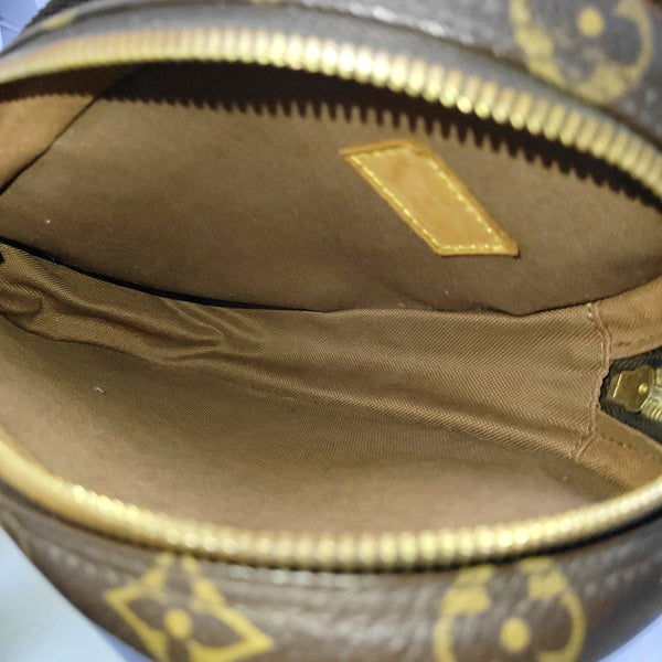 GANGE Monogram Coated Canvas Brown
