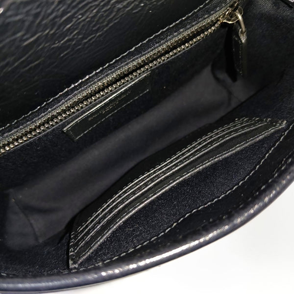 NIKI Mini Chevron Calfskin Black