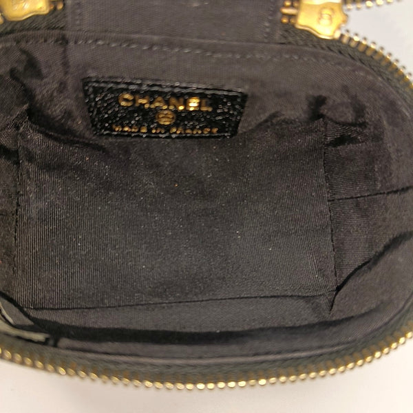 Quilted Grained Calfskin Small Black