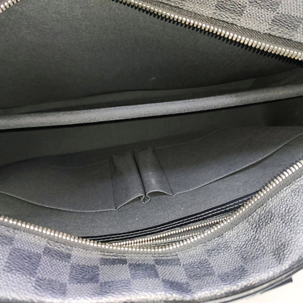 Damier Graphite Coated Canvas Shoulder Bag Gray
