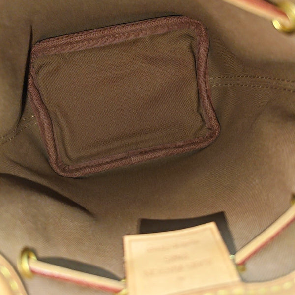 NÉONOÉ Nano Monogram Coated Canvas Brown