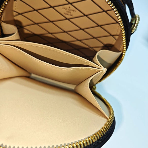 BOITE CHAPEAU Mini Monogram Coated Canvas Brown