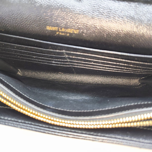 MONOGRAM Medium Chevron Calfskin Black