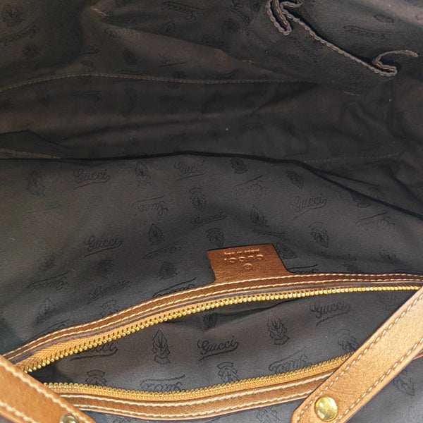 Monogram Leather Brown