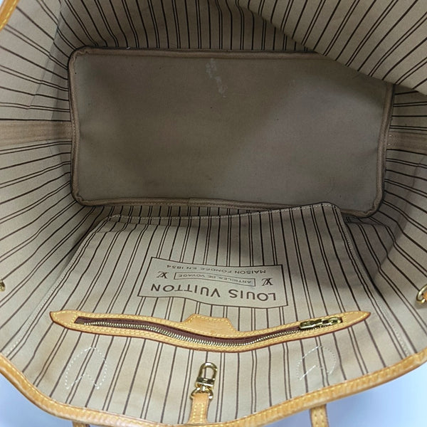 NEVERFULL GM Monogram Coated Canvas Brown