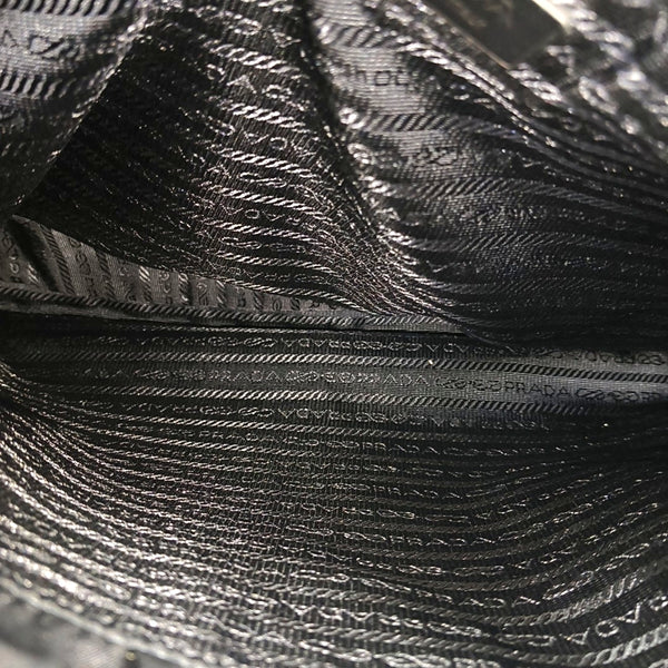 Nylon Top Handle Bag Black