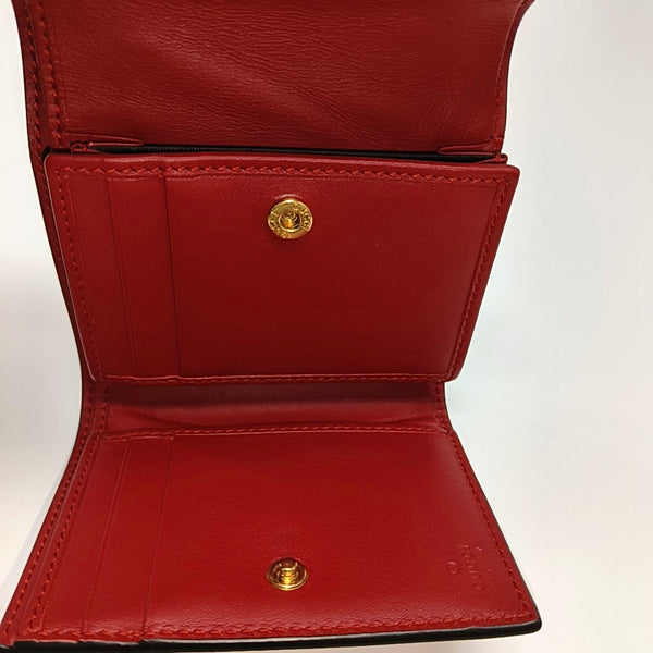 Authenticated pre-owned Sylvie Calfskin Red Wallet - Wallet at Looply