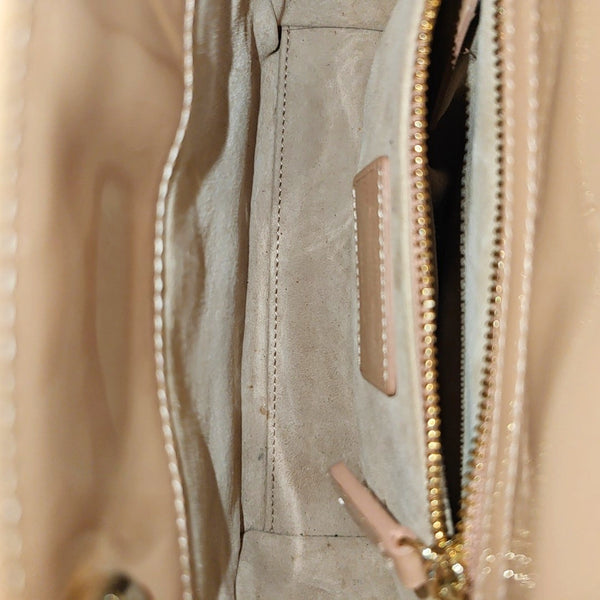 Lady Dior Mini Cannage Patent Leather Pink