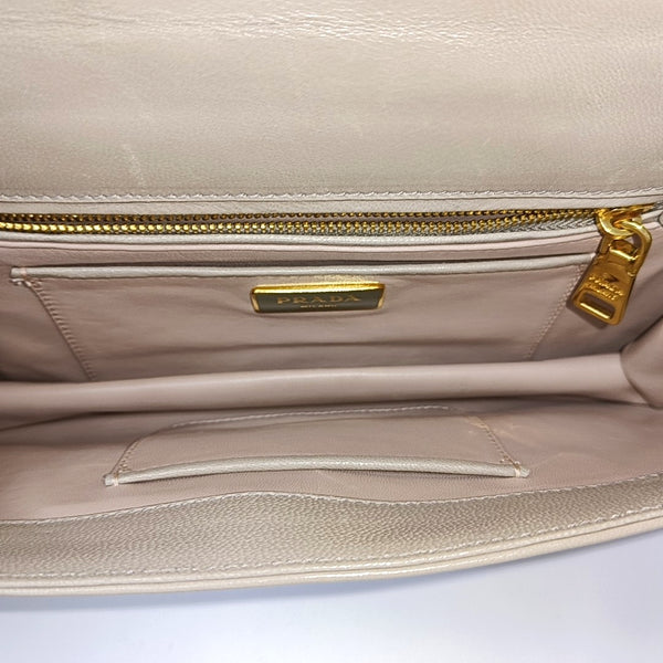 Calfskin Shoulder Bag Beige