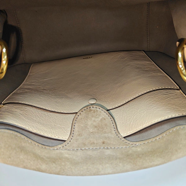 Flip Large Calfskin Beige