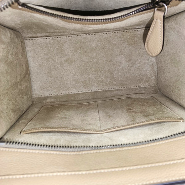 LUGGAGE Micro Calfskin Beige