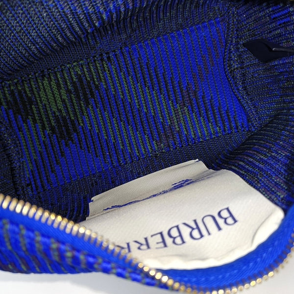 Fabric Top Handle Bag Blue