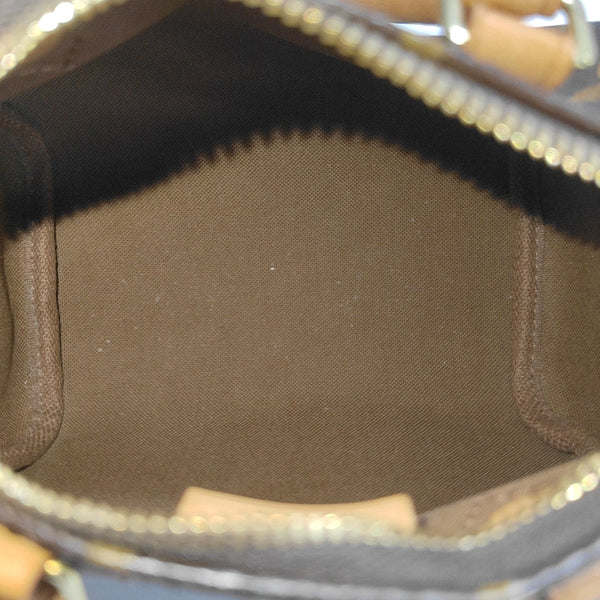 SPEEDY Nano Monogram Coated Canvas Brown