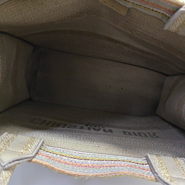 Authenticated pre-owned Book Tote Medium Fabric Beige - Tote Bag at Looply