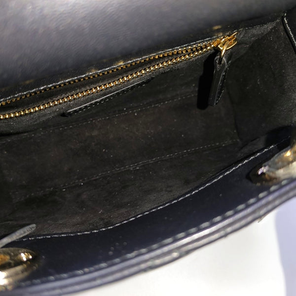 Lady Dior Mini Cannage Lambskin Black