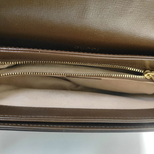 Horsebit 1955 Medium Monogram Coated Canvas Beige