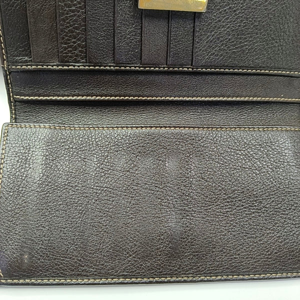 Monogram Canvas Wallet Brown