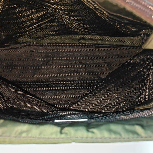 Nylon Top Handle Bag Green