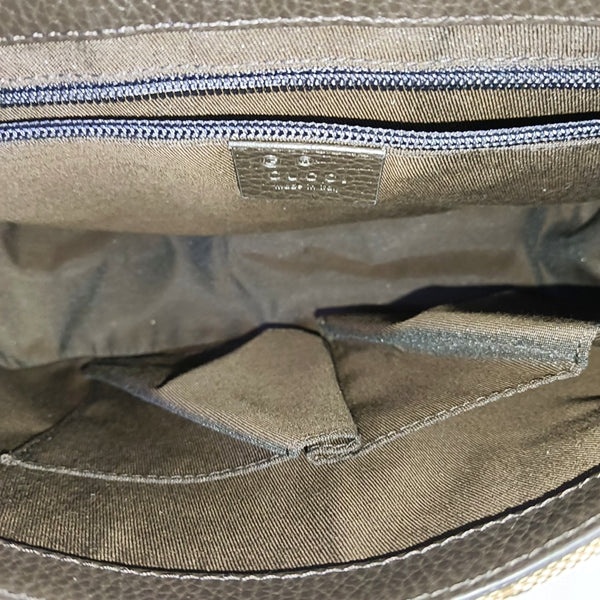 Monogram Canvas Crossbody Bag Brown