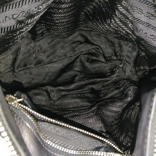 Nylon Top Handle Bag Black