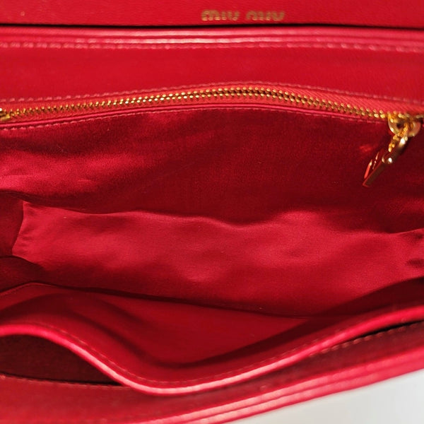 Crystal Quilted Lambskin Red