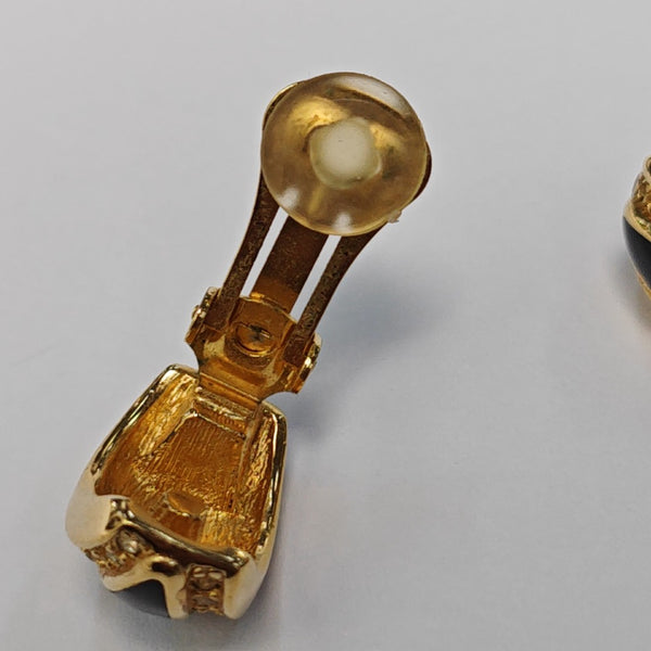 Metal Gold Clip On Earrings