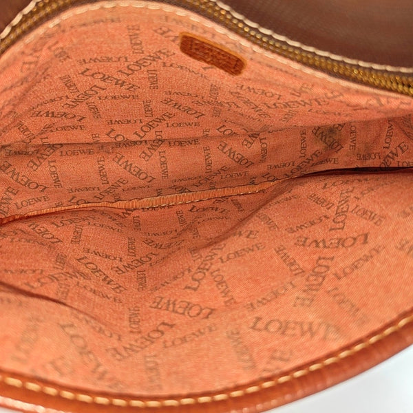 Coated Canvas Crossbody Bag Brown