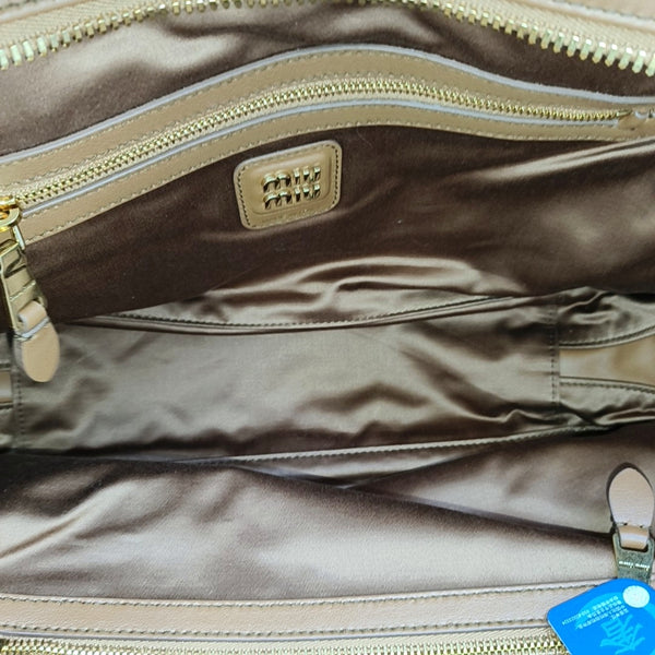 Beau Large Calfskin Brown