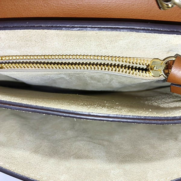 Faye Small Calfskin Brown