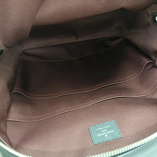 JOSH Monogram Coated Canvas Brown