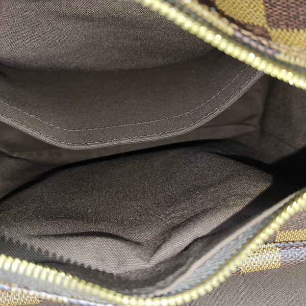 NAVIGLIO MM Damier Ebene Coated Canvas Brown