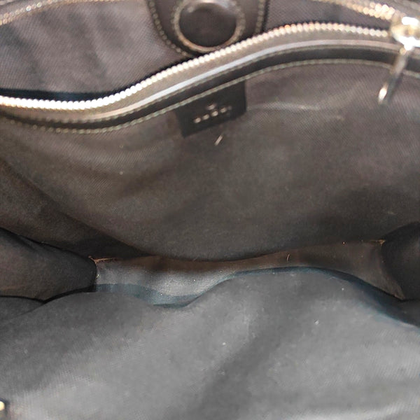 Monogram Coated Canvas Tote Bag Black