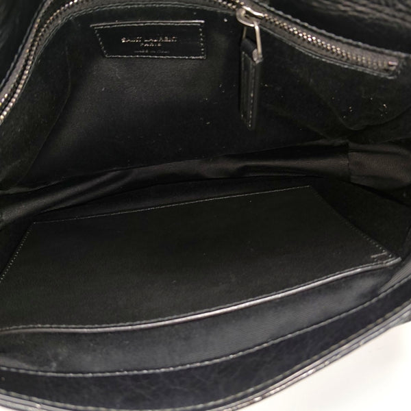 NIKI Medium Chevron Calfskin Black