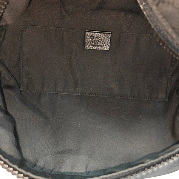 Monogram Fabric Belt Bag Black