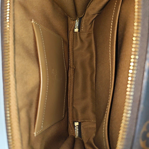 UTILITY Monogram Coated Canvas Brown