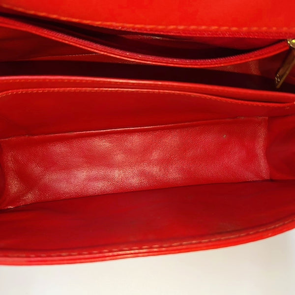 2.55 225 (small) Quilted Patent Leather Red