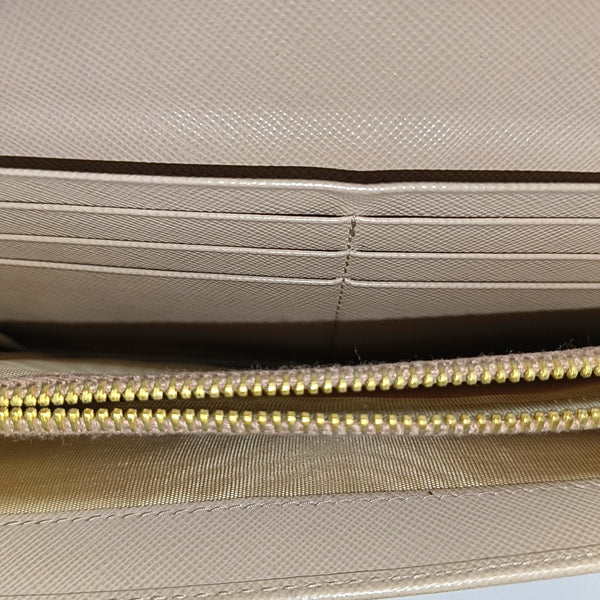 Saffiano Calfskin Wallet Beige